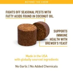 VetIQ Hickory Smoke Flavored Soft Chews Flea & Tick Support For Dogs, 9.5-oz, 60 Count -Snuggle Paws 970702 PT7. AC SS1800 V1700689302