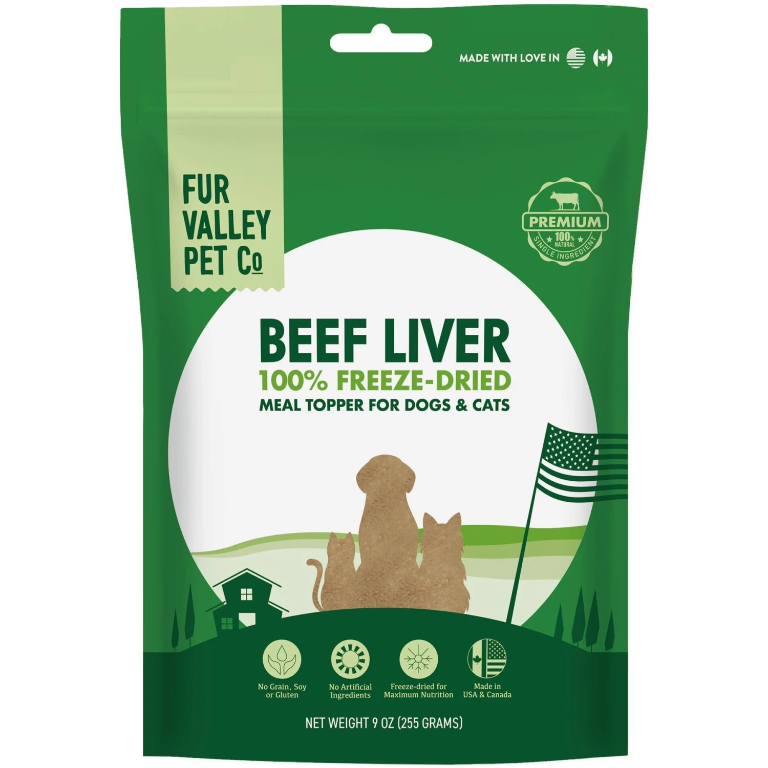 Fur Valley Beef Liver Freeze-Dried Dog & Cat Food Topper, 9-oz Bag 3 Fur Valley Beef Liver Freeze-Dried Dog & Cat Food Topper, 9-oz Bag