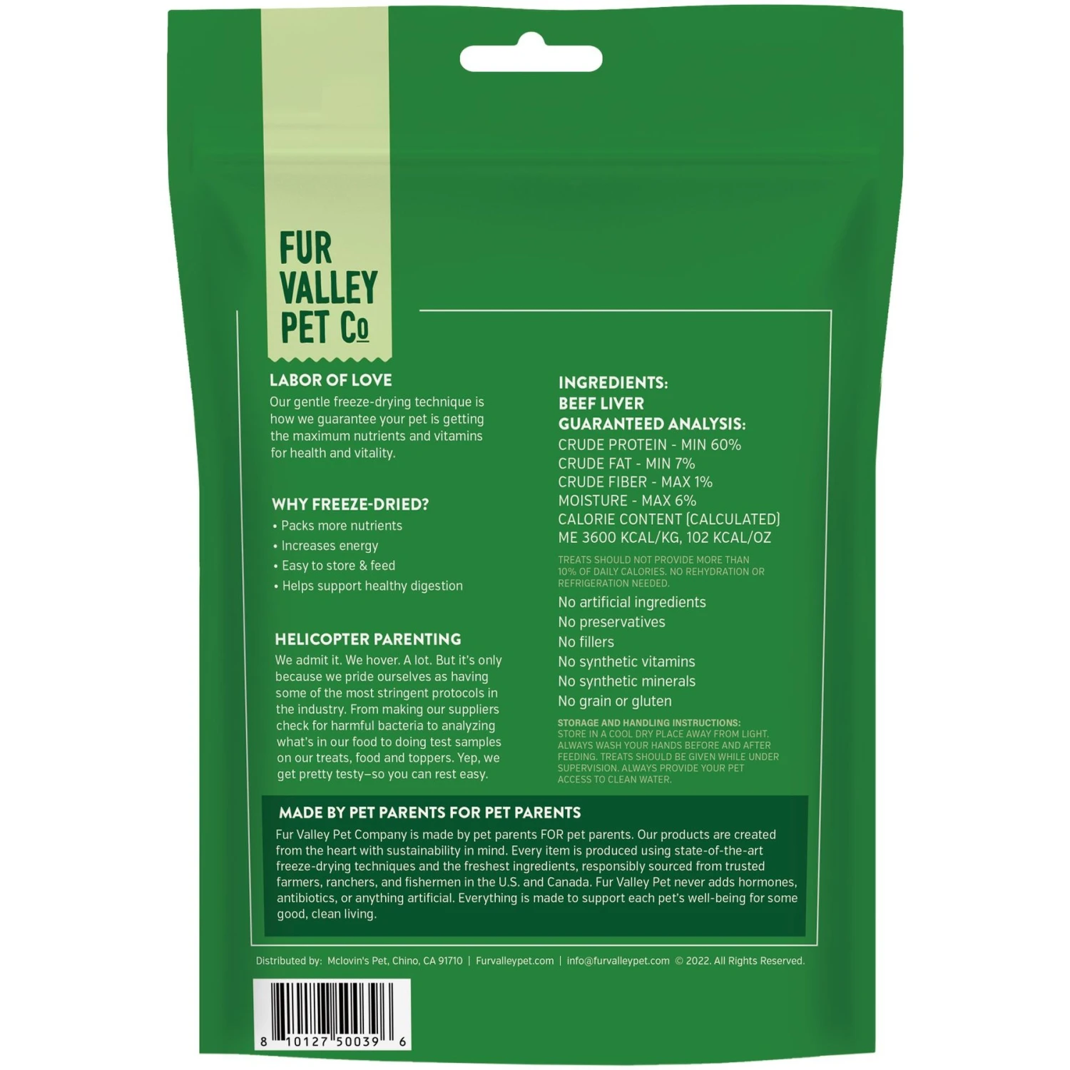 Fur Valley Beef Liver Freeze-Dried Dog & Cat Food Topper, 9-oz Bag 5 Fur Valley Beef Liver Freeze-Dried Dog & Cat Food Topper, 9-oz Bag - Image 3