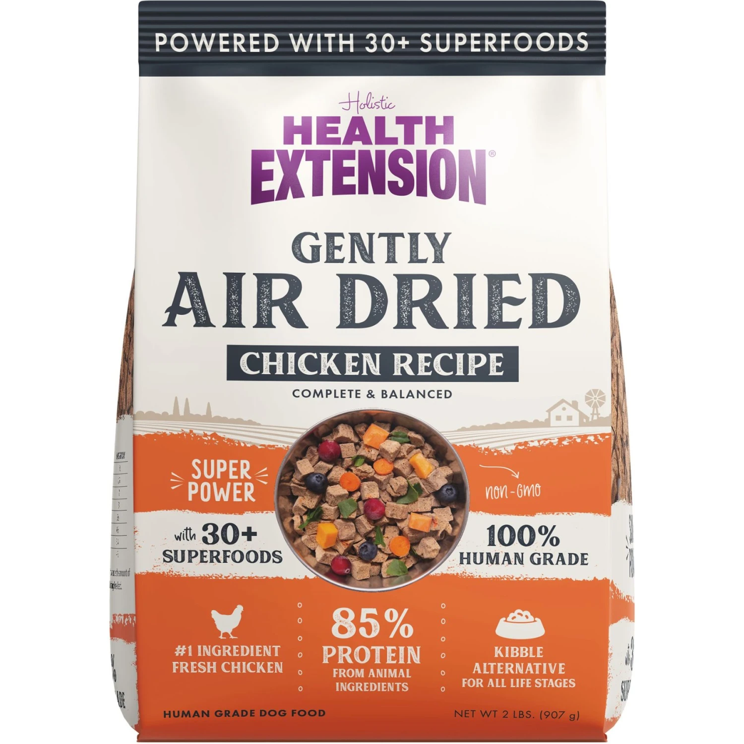 Health Extension Chicken Recipe Non-GMO Air-Dried Dog Food, 2-lb Bag 3 Health Extension Chicken Recipe Non-GMO Air-Dried Dog Food, 2-lb Bag
