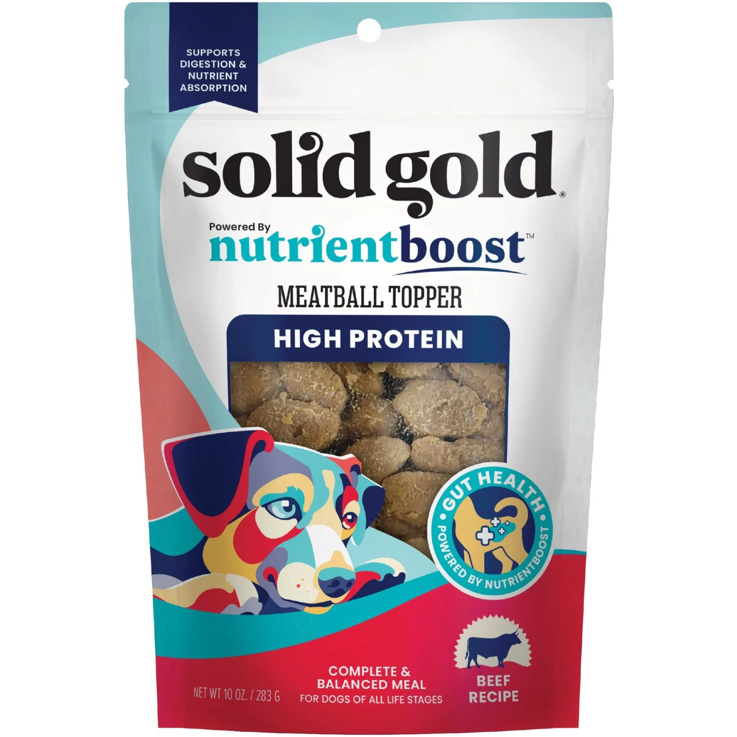 Solid Gold Beef Meatball In Gravy With Nutrientboost High-Protein Wet Dog Food Topper, 10.5-oz Pouch 3 Solid Gold Beef Meatball In Gravy With Nutrientboost High-Protein Wet Dog Food Topper, 10.5-oz Pouch