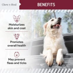 Chew + Heal Flea & Tick Support Soft Chew Supplement For Dogs, 180 Count -Snuggle Paws 983174 PT6. AC SS1800 V1699634833