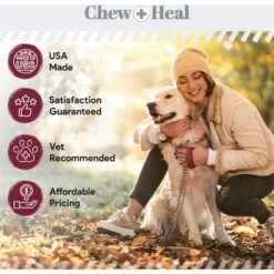Chew + Heal Flea & Tick Support Soft Chew Supplement For Dogs, 180 Count -Snuggle Paws 983174 PT7. AC SS1800 V1699634832