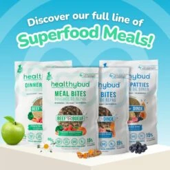 Healthybud Beef Meal Bites Freeze-Dried Dog Food, 14-oz Bag 18 Healthybud Beef Meal Bites Freeze-Dried Dog Food, 14-oz Bag -Snuggle Paws 992558 PT7. AC SS1800 V1702938489